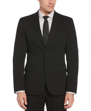 Perry Ellis Big & Tall Performance Tech Suit Jacket Black | 387UREWGM