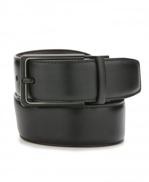 Perry Ellis Black Leather Belt Black | 132IBCAYF