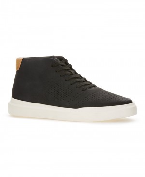 Perry Ellis Court Sport Mid Sneaker Black | 576XGQRUK