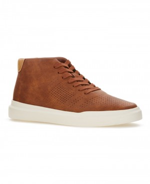 Perry Ellis Court Sport Mid Sneaker Cognac | 083HONIWC