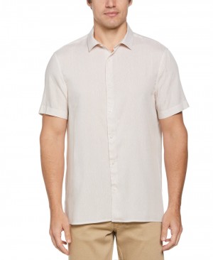 Perry Ellis Ecovero™ Wavy Line Soft Shirt Roebuck | 183VNWCQE