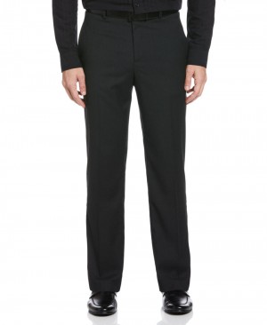 Perry Ellis Machine Washable Suit Pant Black | 859NDGEVA