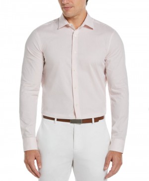 Perry Ellis NEW! Dobby Spill Resistant Shirt Sepia Rose | 804SMWRJA