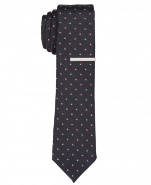 Perry Ellis NEW! Lady K Neat Tie Black | 718ZKOVNB