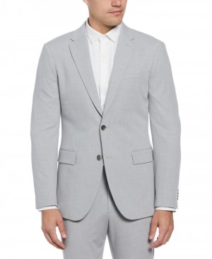 Perry Ellis NEW! Slim Fit Louis Suit Jacket Felt Grey | 173BENLCI