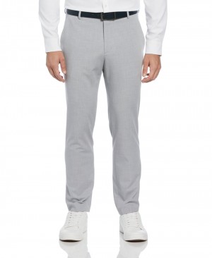 Perry Ellis NEW! Slim Fit Louis Suit Pant Felt Grey | 931XLHIPE