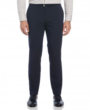 Perry Ellis NEW! Slim Fit Pinstripe Suit Pant Navy | 405XEJHKD