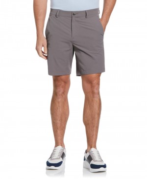 Perry Ellis NEW! Stretch Solid Tech Short Smoked Pearl | 374GVJZKX