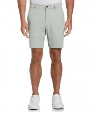 Perry Ellis NEW! Stretch Solid Tech Short Aqua Gray | 692VHYPDG