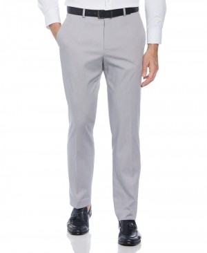 Perry Ellis Performance Tech Suit Pant Alloy | 207KGJPRL