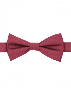 Perry Ellis Sable Solid Silk Bow Tie Red | 753INVPSO