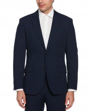 Perry Ellis Slim Fit Louis Suit Jacket Navy | 237RPNSUD