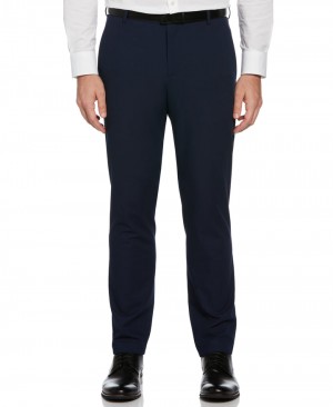 Perry Ellis Slim Fit Louis Suit Pant Navy | 265NREFDJ