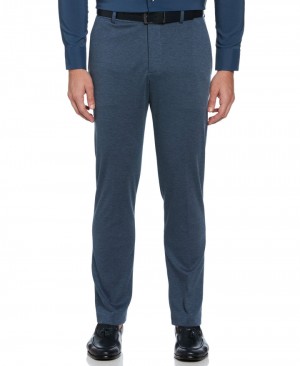 Perry Ellis Slim Fit Neat Knit Stretch Suit Pant Ink | 260CFYGZN