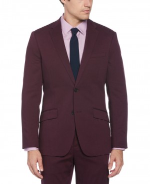 Perry Ellis Slim Fit Performance Tech Suit Jacket Winetasting | 395YHBPLQ