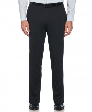 Perry Ellis Slim Fit Pindot Stretch Knit Suit Pant Dark Sapphire | 974BFRMHI