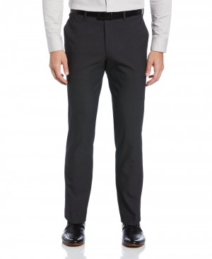 Perry Ellis Slim Fit Stretch Washable Suit Pant Charcoal | 271CSUJZL