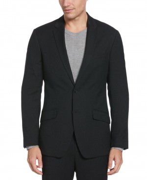 Perry Ellis Slim Fit Washable Suit Jacket Black | 712NXUBKA