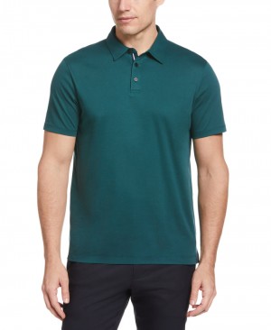 Perry Ellis Smart Interlock Solid Polo Sea Moss | 317HCUEGP