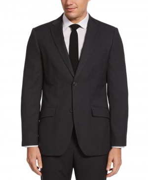 Perry Ellis Solid Stretch Suit Jacket Charcoal Heather | 082ZWFSEN