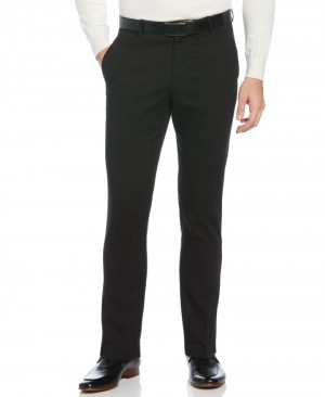 Perry Ellis Very Slim Fit Performance Tech Suit Pant Black | 406UYJDCZ