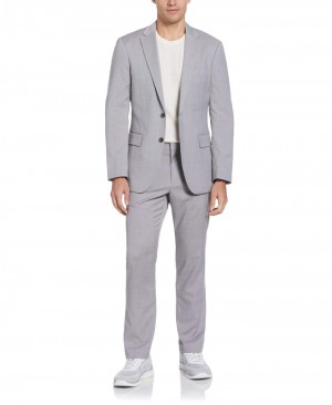 Perry Ellis Windowpane Plaid Suit | 032XKANFY