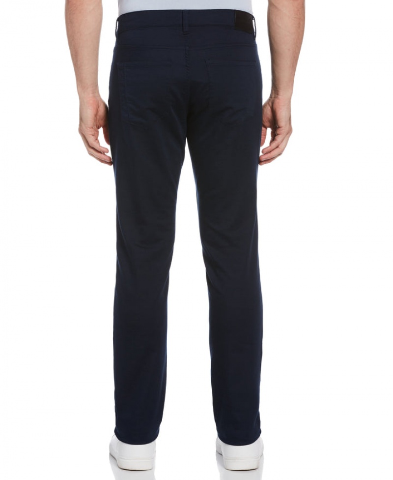 Perry Ellis Big & Tall Anywhere Five Pocket Pant Black | 273JZCHAN