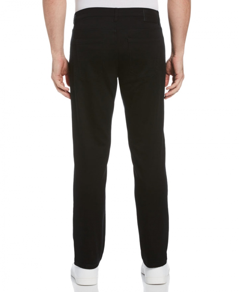 Perry Ellis Big & Tall Anywhere Five Pocket Pant Black | 695FUQYBS