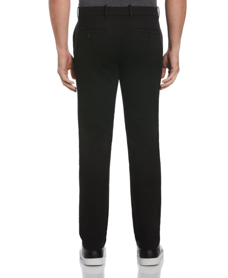 Perry Ellis Big & Tall Anywhere Stretch Chino Pant Black | 657PCDFEQ