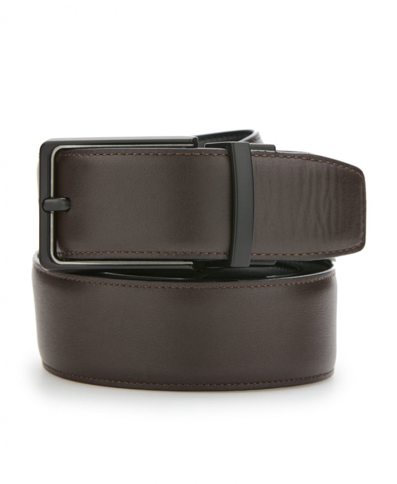 Perry Ellis Black Leather Belt Black | 132IBCAYF