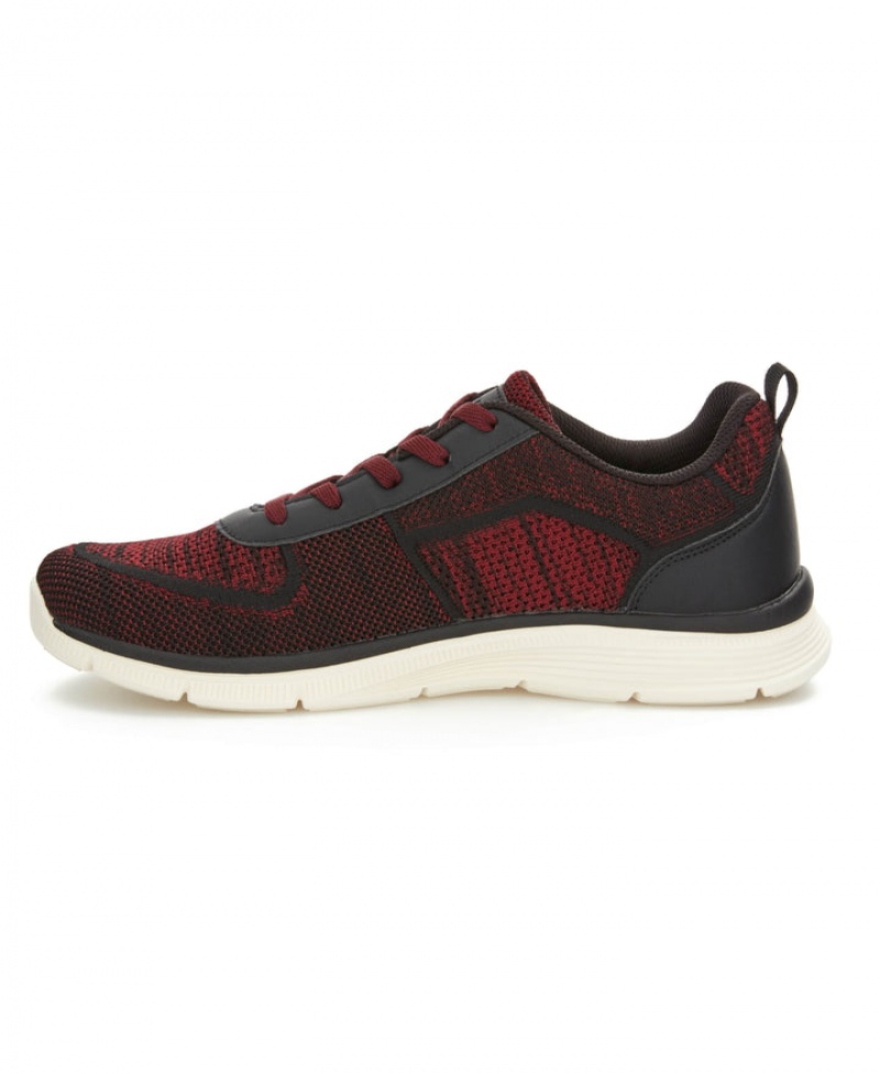 Perry Ellis Dash Sneaker Black/Red | 324JQGEDR