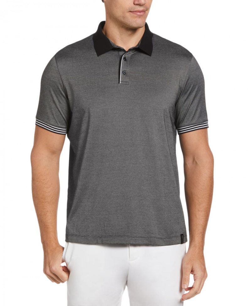 Perry Ellis ICON Polo Black | 386SVQPIB