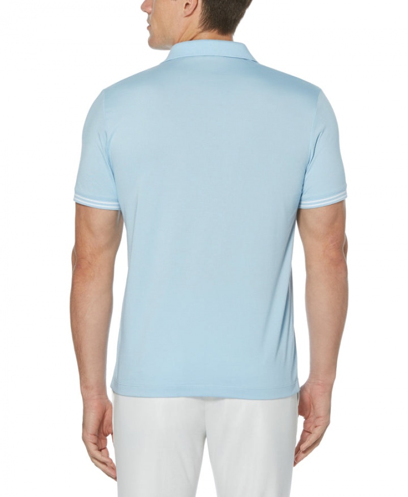 Perry Ellis ICON Polo Cerulean | 718HOCEMQ