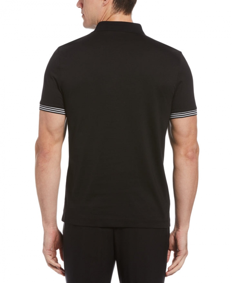 Perry Ellis ICON Polo Solid Black | 065WSXCEM