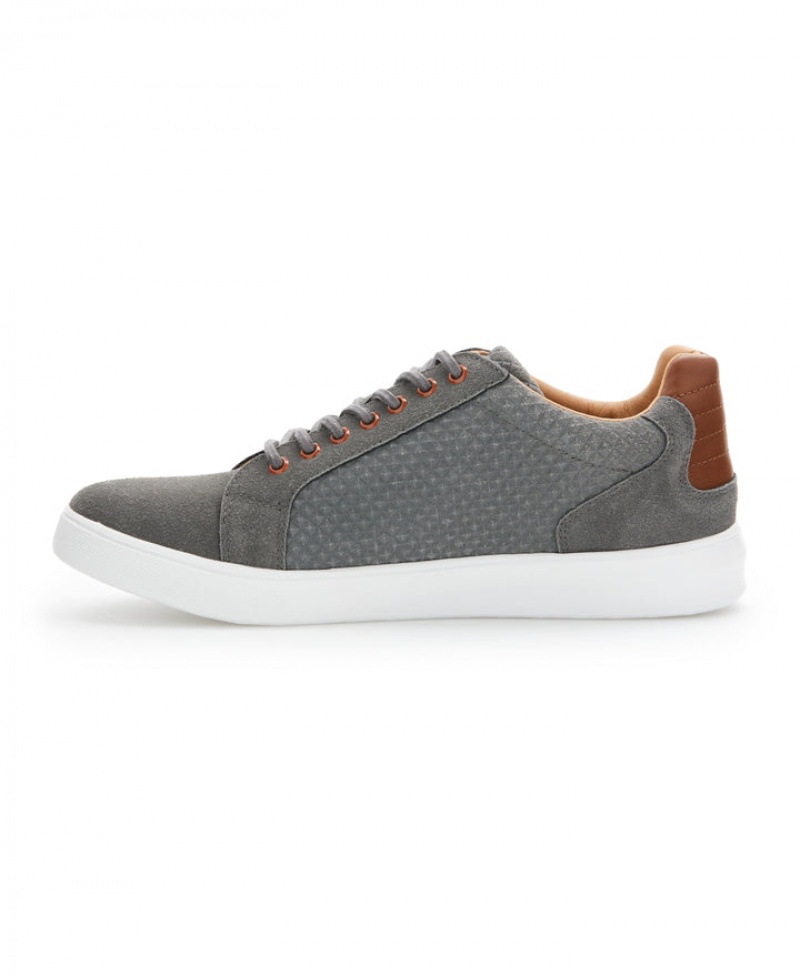 Perry Ellis Lace Up Sneaker Grey | 309YNXHBT