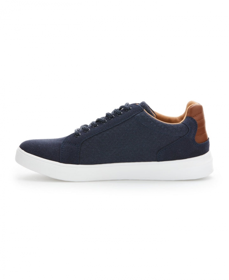 Perry Ellis Lace Up Sneaker Navy | 692RXIQET