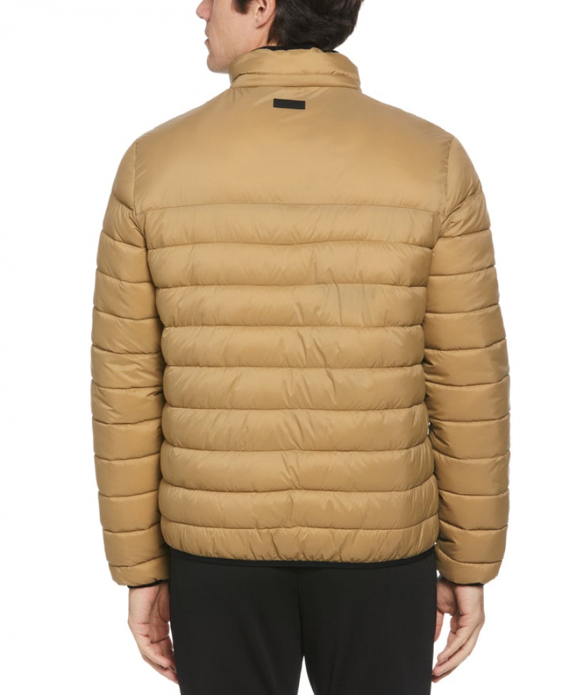 Perry Ellis Lightweight Hooded Puffer Jacket Elmwood | 963LZGUNK