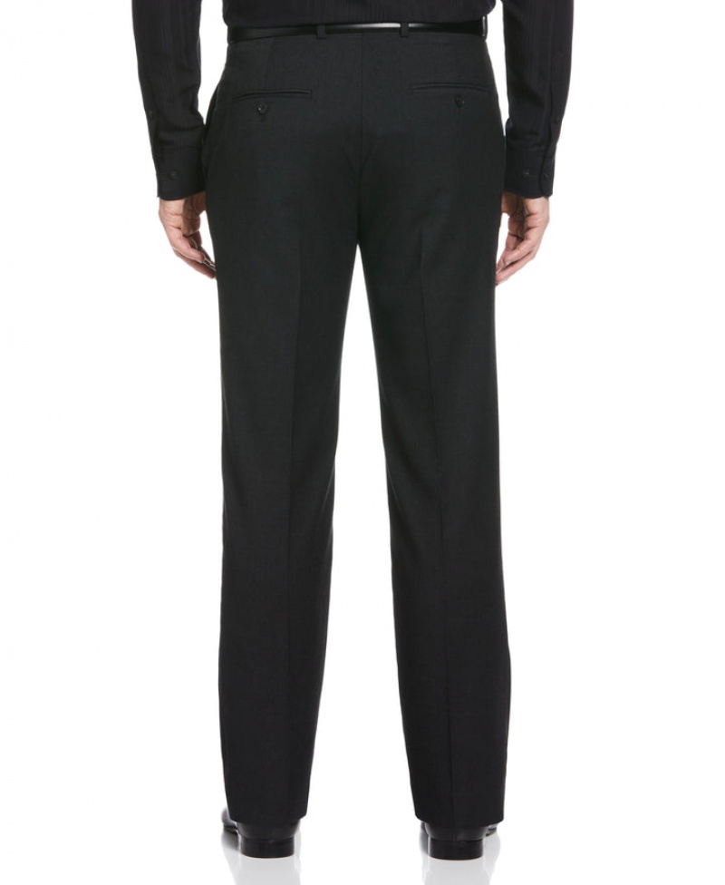 Perry Ellis Machine Washable Suit Pant Black | 859NDGEVA