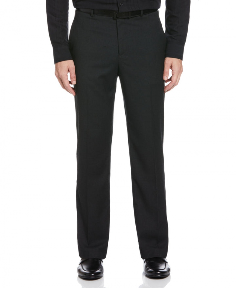 Perry Ellis Machine Washable Suit Pant Black | 859NDGEVA