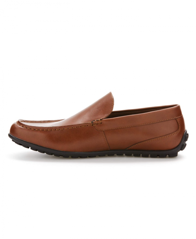 Perry Ellis NEW! Brown Simon Slip Loafer Cognac | 892OTGKLM