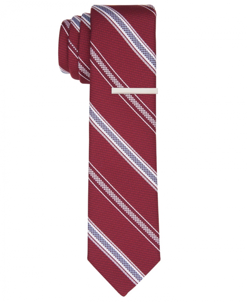 Perry Ellis NEW! Calvor Stripe Tie Black | 729OGBMIF