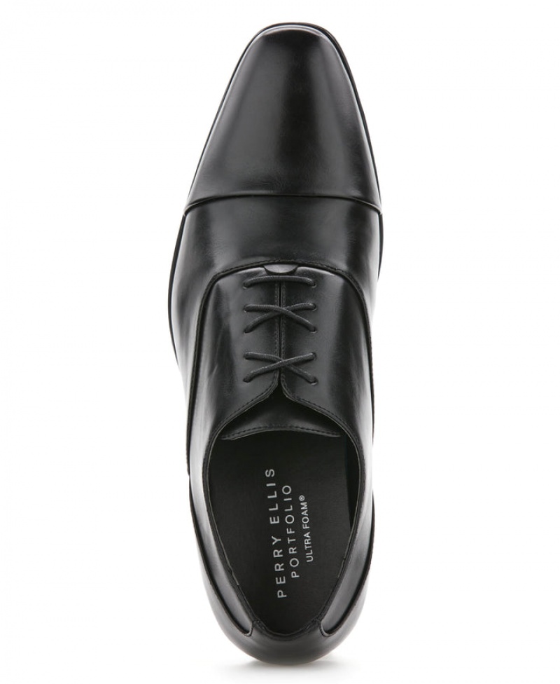 Perry Ellis NEW! Randy Dress Shoe Black | 890MNUJOH