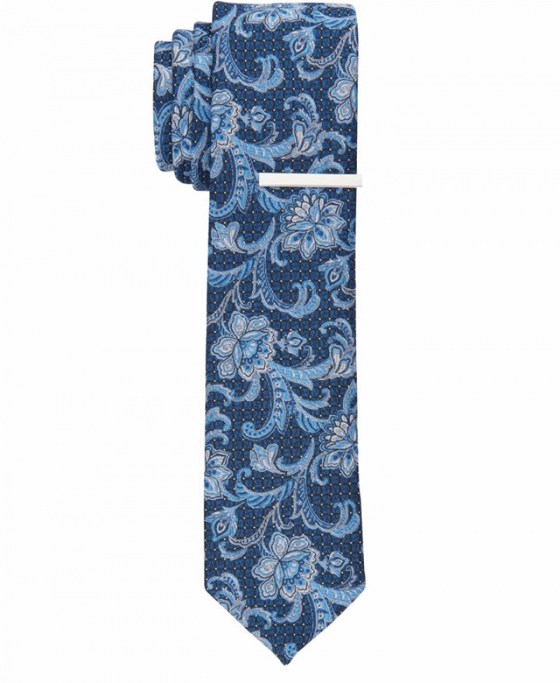 Perry Ellis NEW! Rigby Floral Tie Taupe | 682UAWSFP