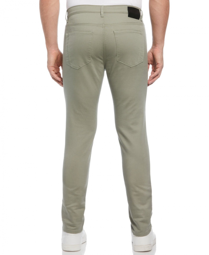 Perry Ellis NEW! Skinny Fit Anywhere Five Pocket Pant Shadow | 742TBJEIN