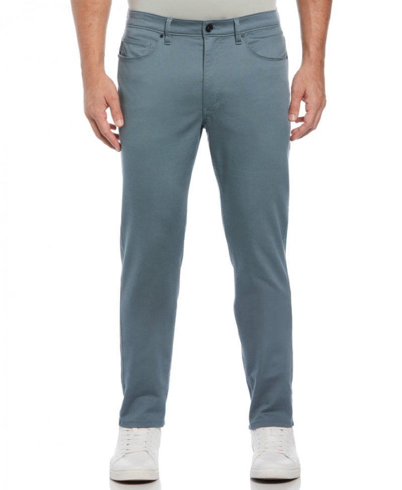 Perry Ellis NEW! Slim Fit Anywhere Five Pocket Pant Goblin Blue | 306HUONPW