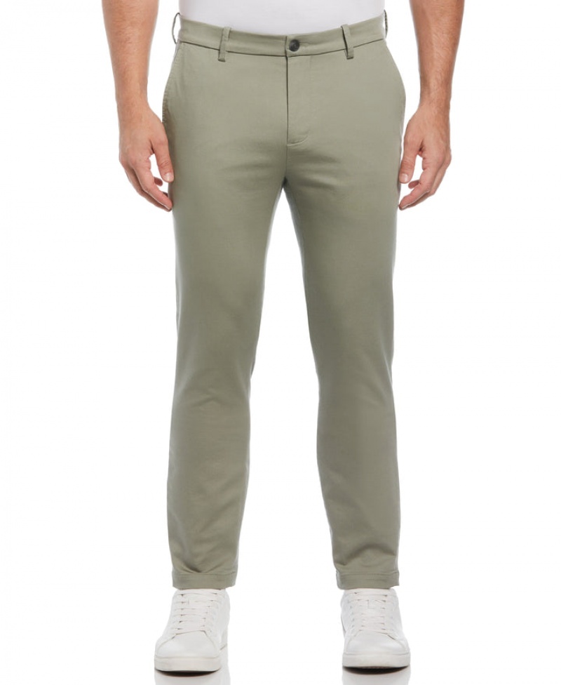 Perry Ellis NEW! Slim Fit Anywhere Stretch Chino Pant Shadow | 214TOKQWU