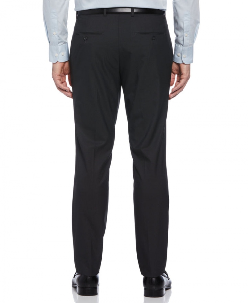 Perry Ellis NEW! Slim Fit Stretch Washable Suit Pant Charcoal | 093WQYVUD