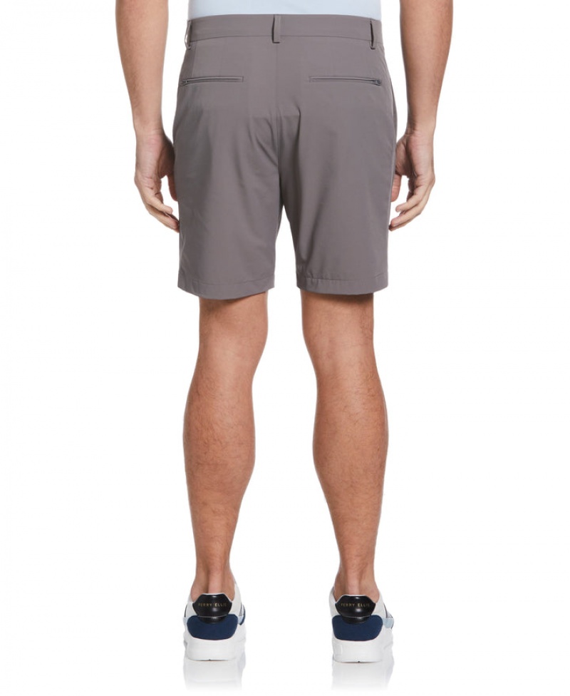 Perry Ellis NEW! Stretch Solid Tech Short Smoked Pearl | 847UPGWBK