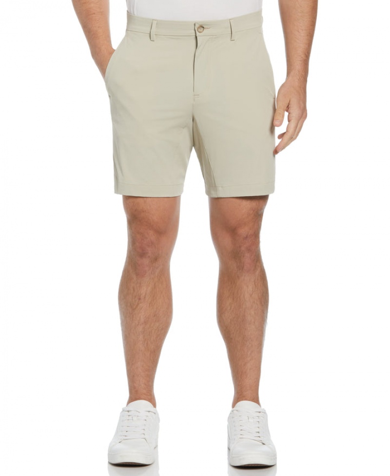 Perry Ellis NEW! Stretch Solid Tech Short Dark Forest | 045ZTMOPR