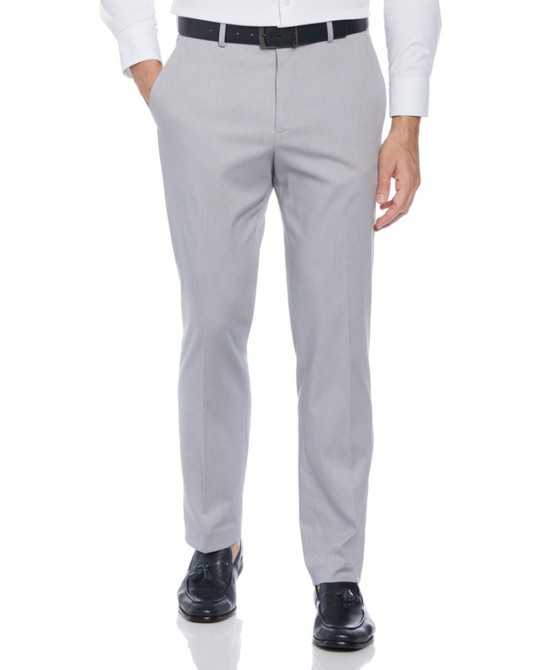 Perry Ellis Performance Tech Suit Pant Alloy | 207KGJPRL